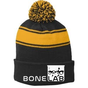 Bonelabs Stripe Pom Pom Beanie