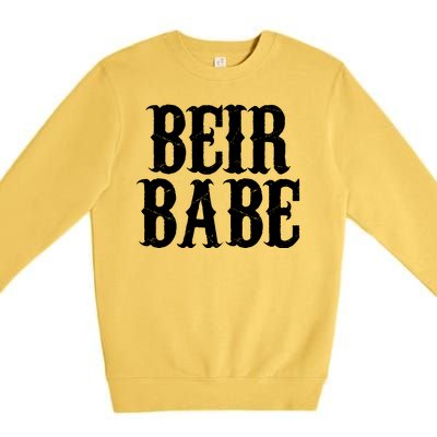 Beir Babe Oktoberfest Funny Premium Crewneck Sweatshirt