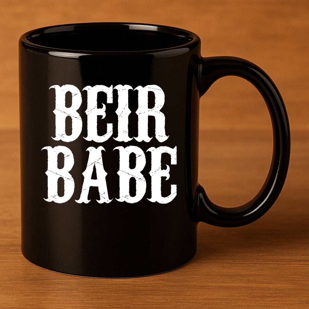 Beir Babe Oktoberfest Funny 11oz C Handle Ceramic Mug
