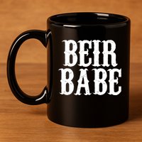 Beir Babe Oktoberfest Funny 11oz C Handle Ceramic Mug