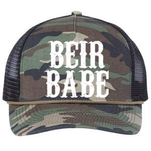 Beir Babe Oktoberfest Funny Retro Rope Trucker Hat Cap