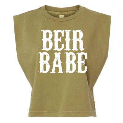 Beir Babe Oktoberfest Funny Garment-Dyed Women's Muscle Tee