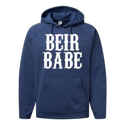 Beir Babe Oktoberfest Funny Performance Fleece Hoodie