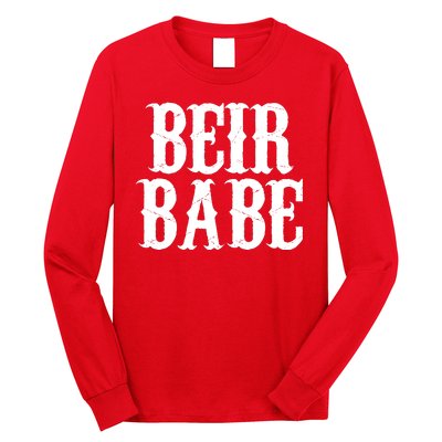 Beir Babe Oktoberfest Funny Long Sleeve Shirt