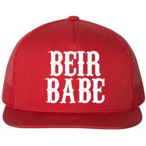 Beir Babe Oktoberfest Funny Flat Bill Trucker Hat