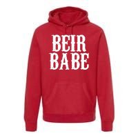 Beir Babe Oktoberfest Funny Premium Hoodie