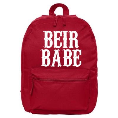 Beir Babe Oktoberfest Funny 16 in Basic Backpack