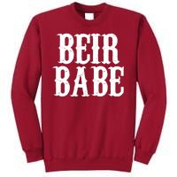 Beir Babe Oktoberfest Funny Tall Sweatshirt