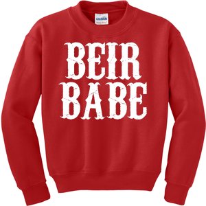 Beir Babe Oktoberfest Funny Kids Sweatshirt