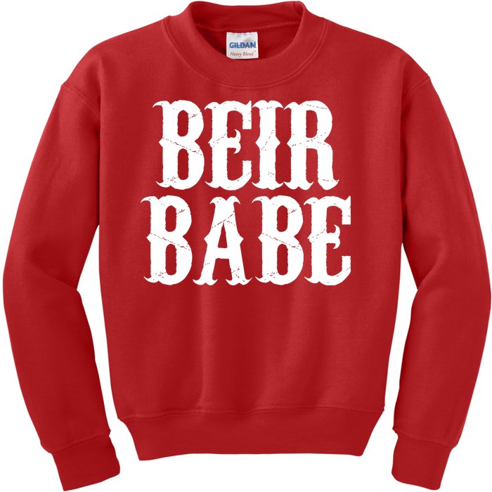 Beir Babe Oktoberfest Funny Kids Sweatshirt