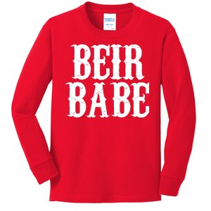 Beir Babe Oktoberfest Funny Kids Long Sleeve Shirt