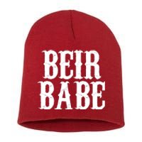 Beir Babe Oktoberfest Funny Short Acrylic Beanie