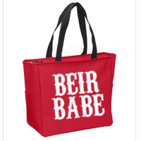 Beir Babe Oktoberfest Funny Zip Tote Bag