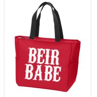 Beir Babe Oktoberfest Funny Zip Tote Bag