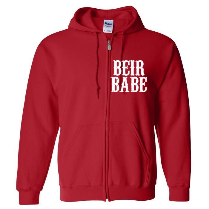 Beir Babe Oktoberfest Funny Full Zip Hoodie