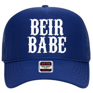 Beir Babe Oktoberfest Funny High Crown Mesh Back Trucker Hat