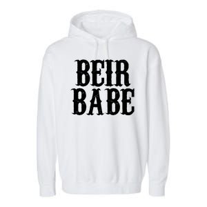 Beir Babe Oktoberfest Funny Garment-Dyed Fleece Hoodie