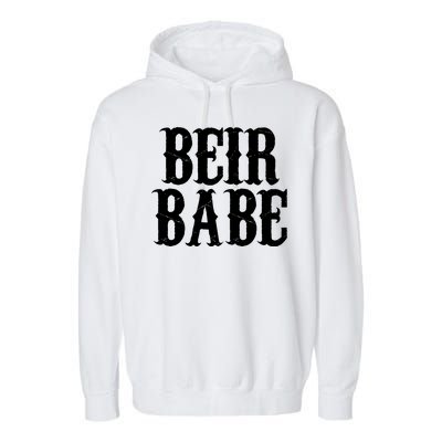 Beir Babe Oktoberfest Funny Garment-Dyed Fleece Hoodie