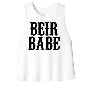 Beir Babe Oktoberfest Funny Women's Racerback Cropped Tank