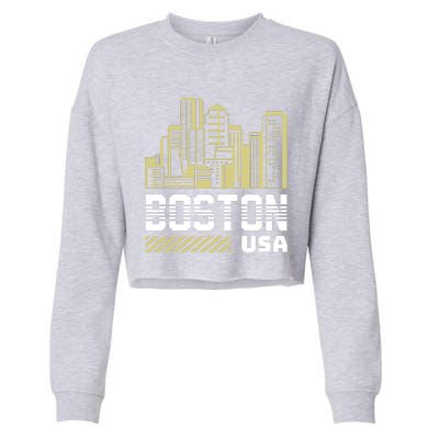 Boston Cropped Pullover Crew