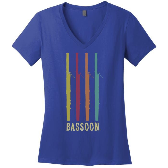 Bassoon Bassoon Orchestra Musical Instrut Gift Women's V-Neck T-Shirt