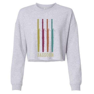 Bassoon Bassoon Orchestra Musical Instrut Gift Cropped Pullover Crew