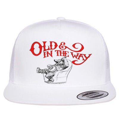 Banjo Bear Old In The Way Flat Bill Trucker Hat