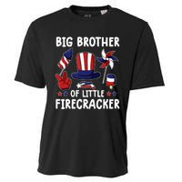 Big Brother Of The Little Firecracker 4th Of July Matching Cooling Performance Crew T-Shirt