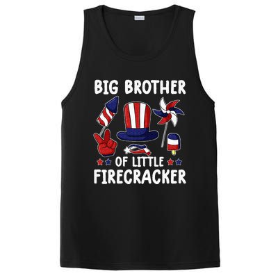 Big Brother Of The Little Firecracker 4th Of July Matching PosiCharge Competitor Tank