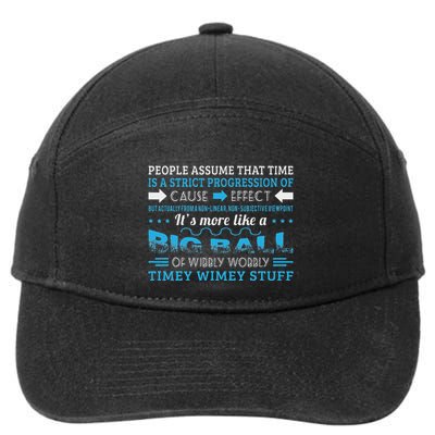 Big Ball Of Wibbly Wobbly Timey Wimey 7-Panel Snapback Hat