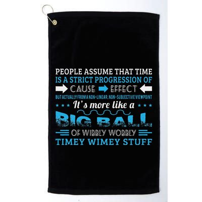 Big Ball Of Wibbly Wobbly Timey Wimey Golf Towel