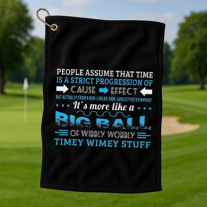 Big Ball Of Wibbly Wobbly Timey Wimey Golf Towel
