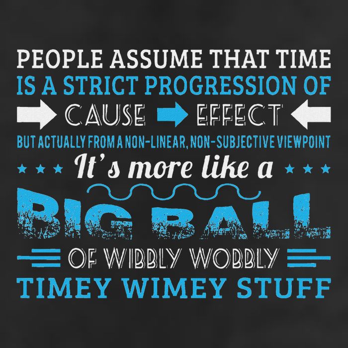 Big Ball Of Wibbly Wobbly Timey Wimey Golf Towel