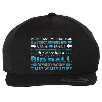 Big Ball Of Wibbly Wobbly Timey Wimey Wool Snapback Cap
