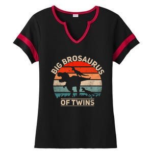 Big Brosaurus Of Twins Big Brother Of Twins Annonce Ladies Halftime Notch Neck Tee