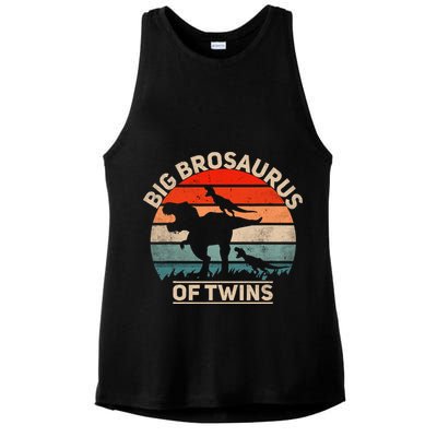 Big Brosaurus Of Twins Big Brother Of Twins Annonce Ladies PosiCharge Tri-Blend Wicking Tank