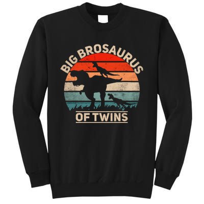 Big Brosaurus Of Twins Big Brother Of Twins Annonce Sweatshirt