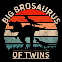 Big Brosaurus Of Twins Big Brother Of Twins Annonce Cropped Pullover Crew