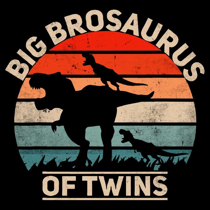 Big Brosaurus Of Twins Big Brother Of Twins Annonce Cropped Pullover Crew