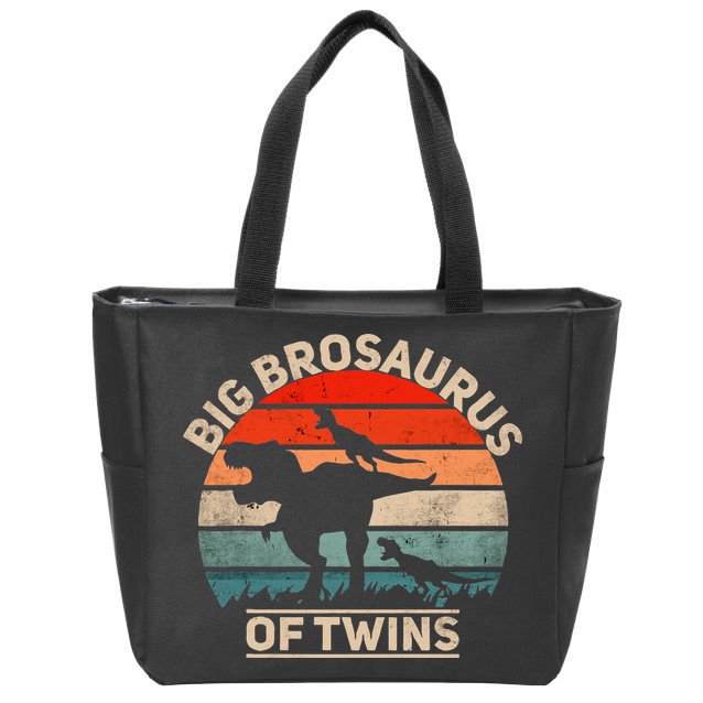 Big Brosaurus Of Twins Big Brother Of Twins Annonce Zip Tote Bag