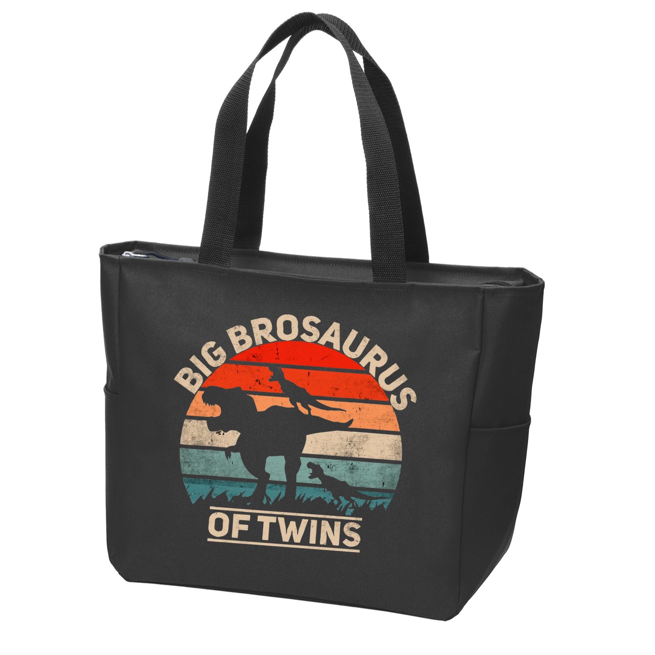 Big Brosaurus Of Twins Big Brother Of Twins Annonce Zip Tote Bag