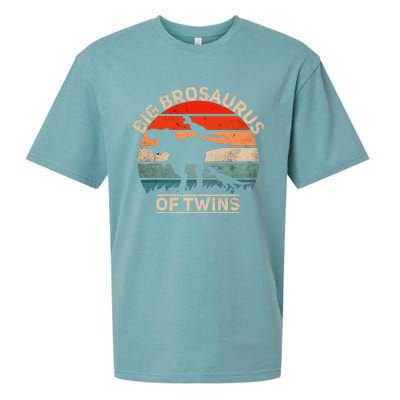 Big Brosaurus Of Twins Big Brother Of Twins Annonce Sueded Cloud Jersey T-Shirt