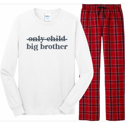 Big Brother Only Child Long Sleeve Pajama Set