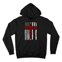 Biden Blood On His Hands American Flag Hoodie