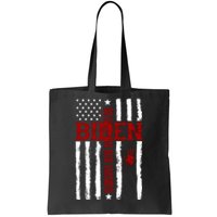 Biden Blood On His Hands American Flag Tote Bag