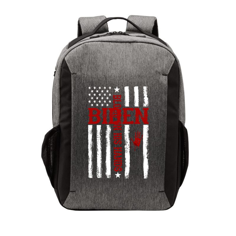 Biden Blood On His Hands American Flag Vector Backpack