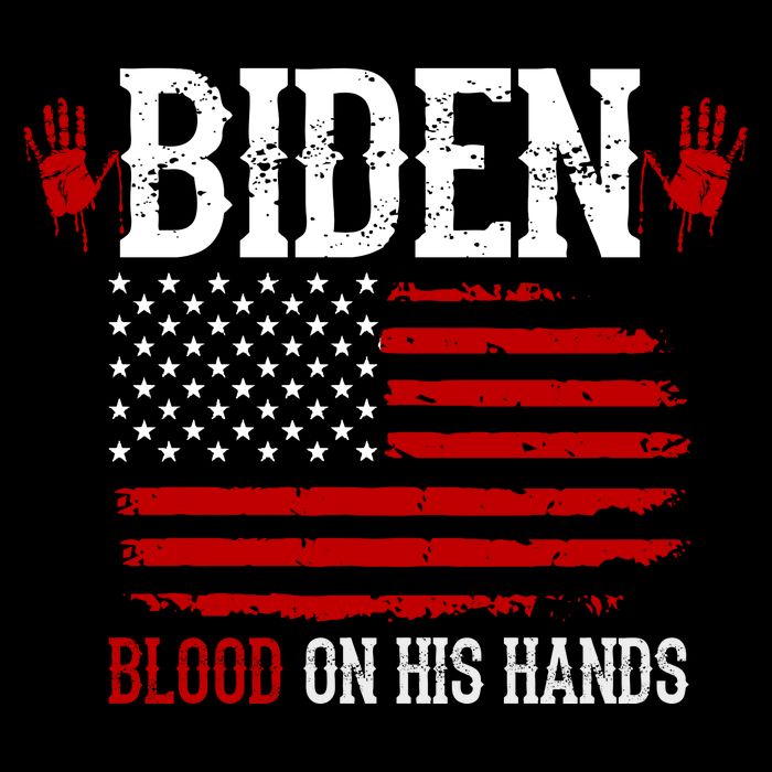 Biden Blood On His Hands Cooling Performance Crew T-Shirt