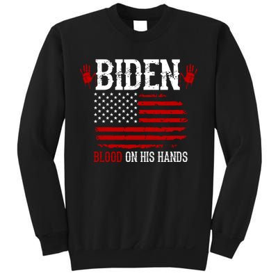 Biden Blood On His Hands Sweatshirt