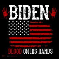 Biden Blood On His Hands Flatbill Hat