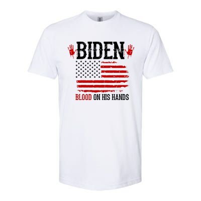 Biden Blood On His Hands Softstyle® CVC T-Shirt